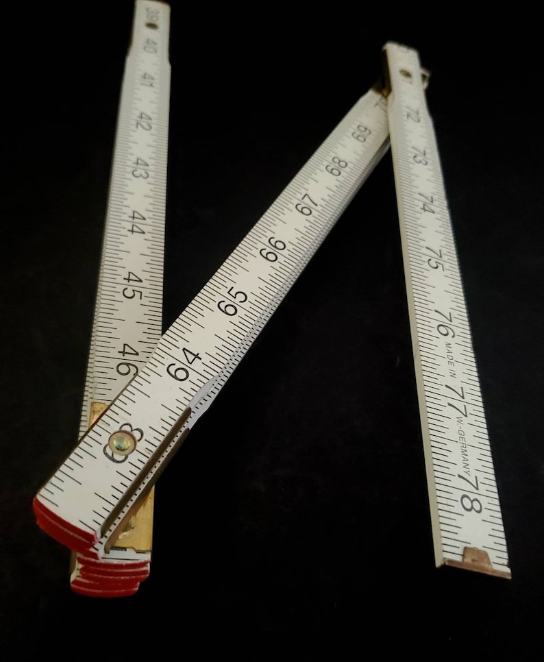 Restoration Ruler Vintage Restoration Hardware White Wooden Folding Ruler Garantiert ...