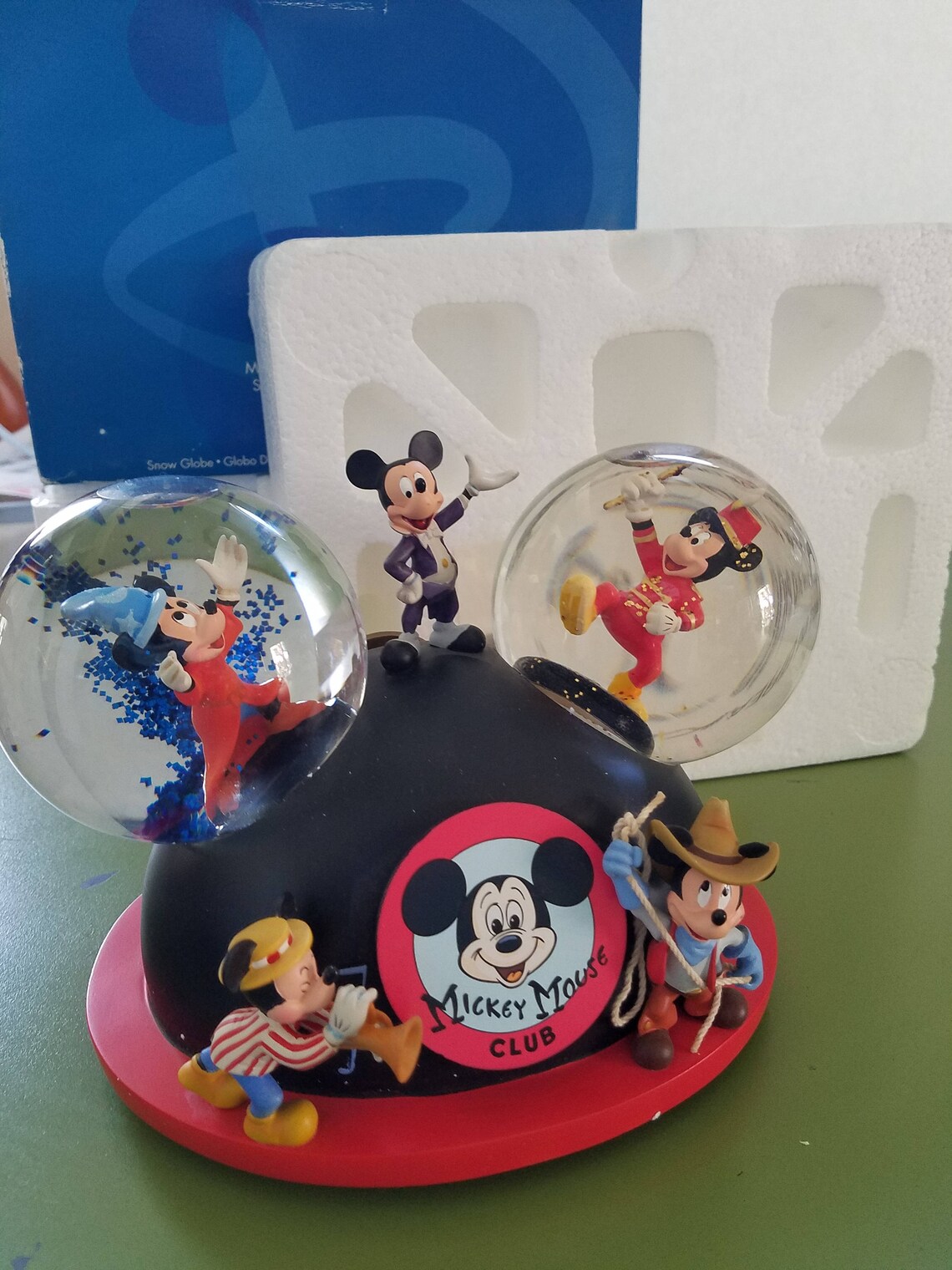 Walt Disney's Mickey Mouse Club Snow Globe Song Mickey Etsy