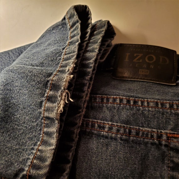 1990's Men's Izod Dark Denim Jeans 38X32 | Etsy
