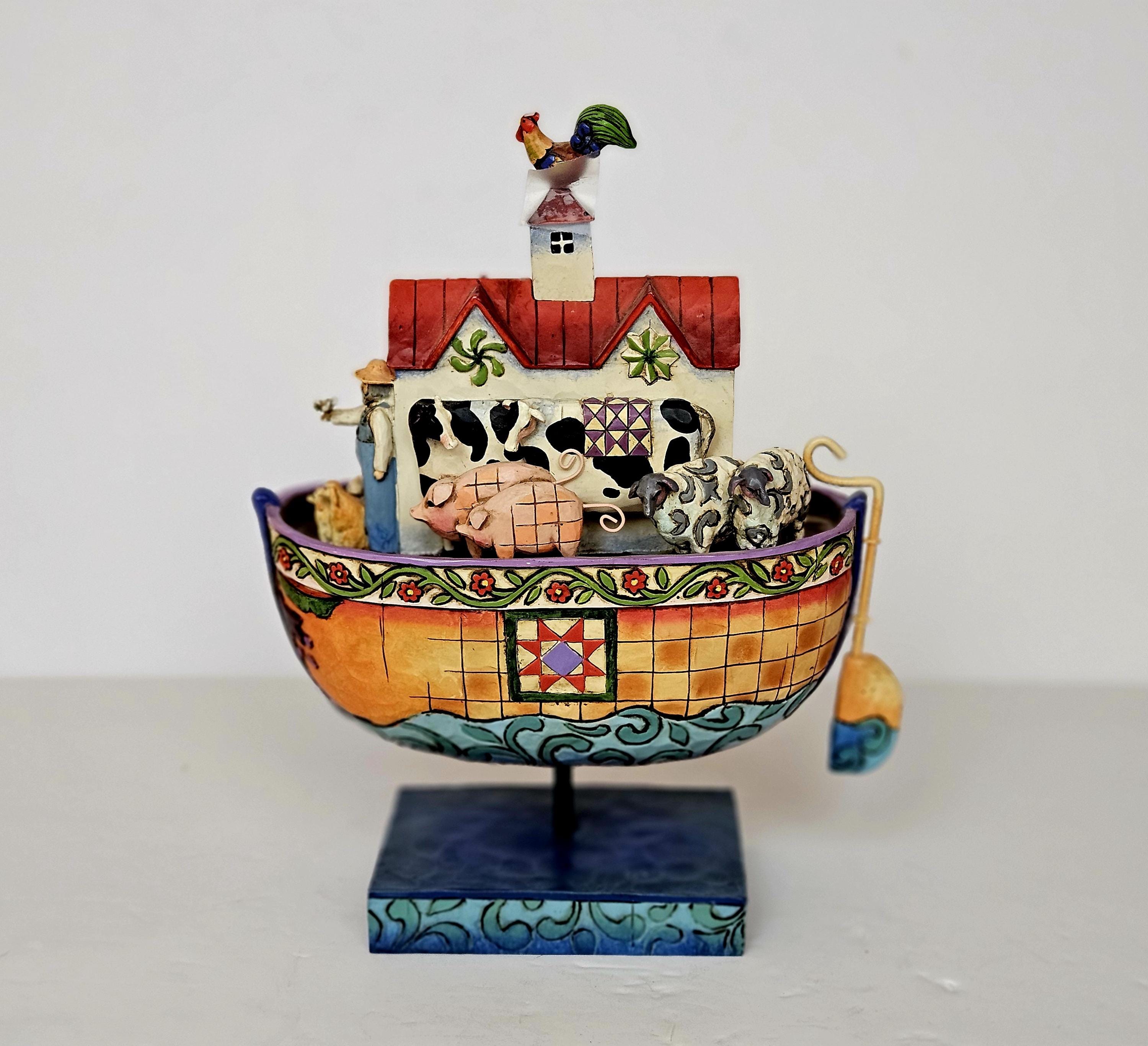 noah ARKS C&P MST 156 　24-25 Jim Shore Noah's Ark Figurine – Heartwood Creek Folk Art, Two by
