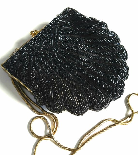 1940s Black Cord Clutch by Ideal - Vintage Renude