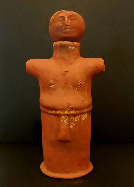 ぽ*ん様 伝統的な笄 ヴィンテージの赤土部族彫刻：原始的な民芸品の男女 - Etsy 日本