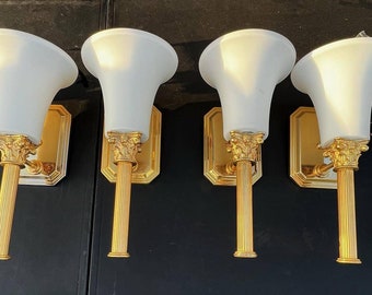 Vintage Palladian Medium Torch Wall Sconce 1 Each