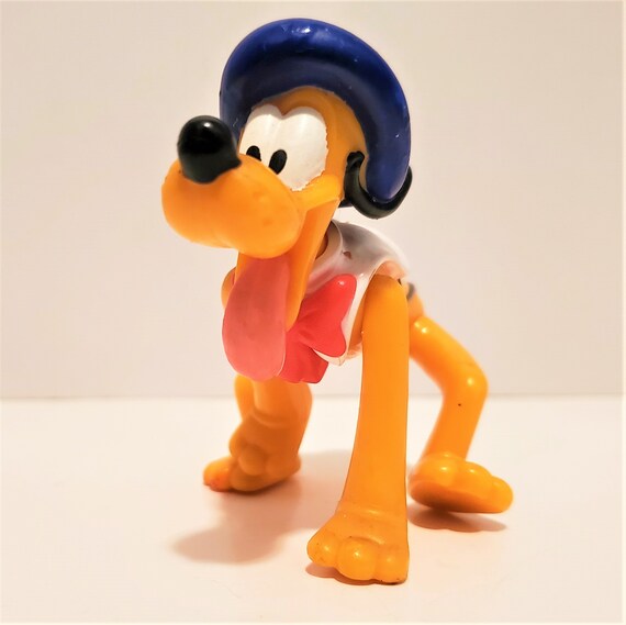 VINTAGE Disney s Mickey Mouse Dog Pluto With French Artist Beret Miniature Articulated Plastic Toy Mickey s Dog Pluto Toy Etsy UK