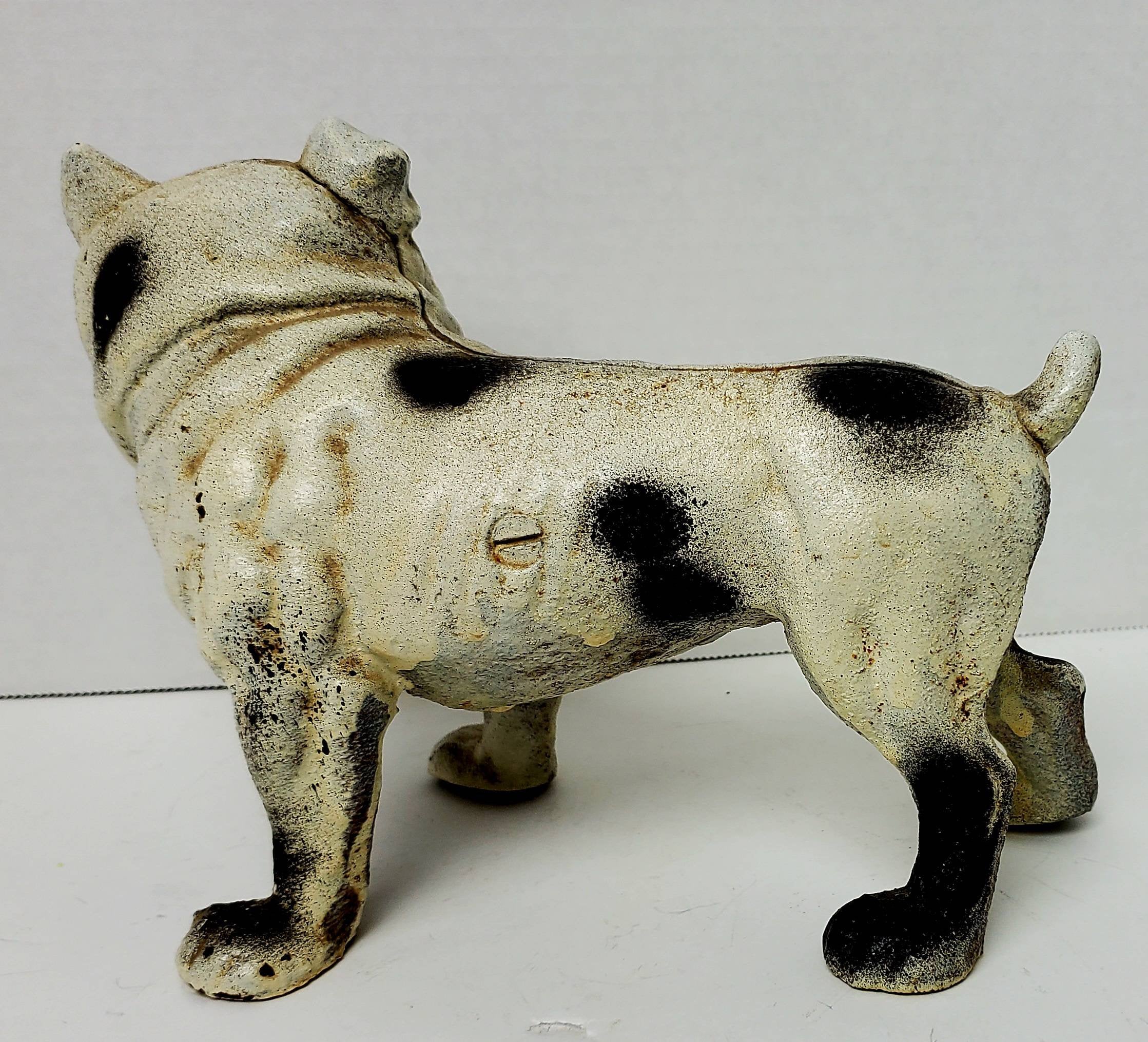 Antique top bulldog doorstop