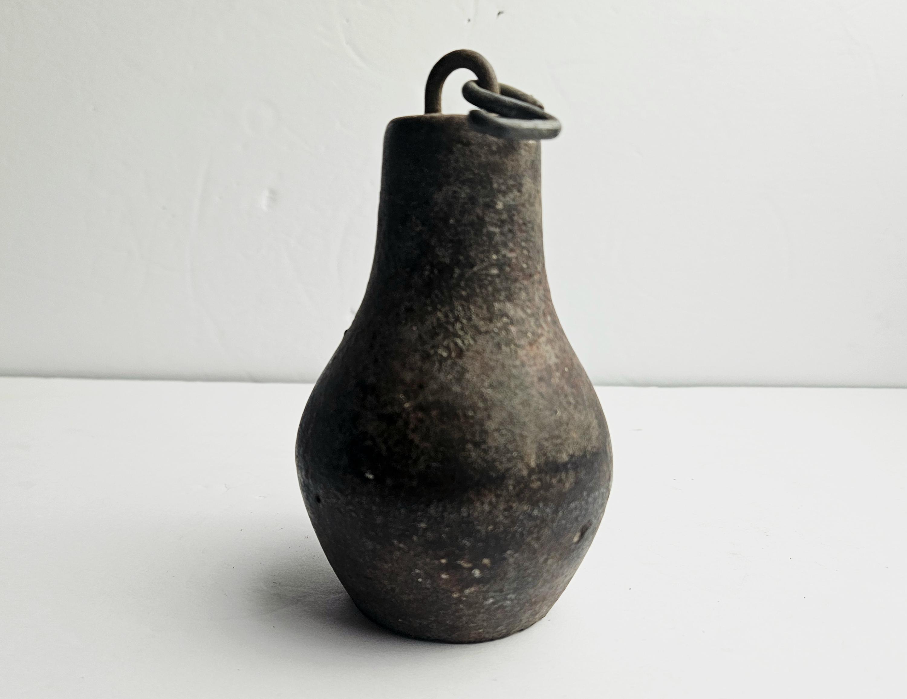Paperweight Rustic Antique, Pear-shaped Cast Iron Plumb Bob/scale Weight Primitive Rustic ...