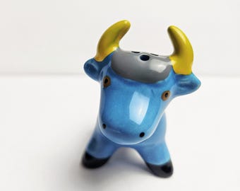 ヴィンテージ ブルー セラミック トリト デ プカラ ブル シェイカー