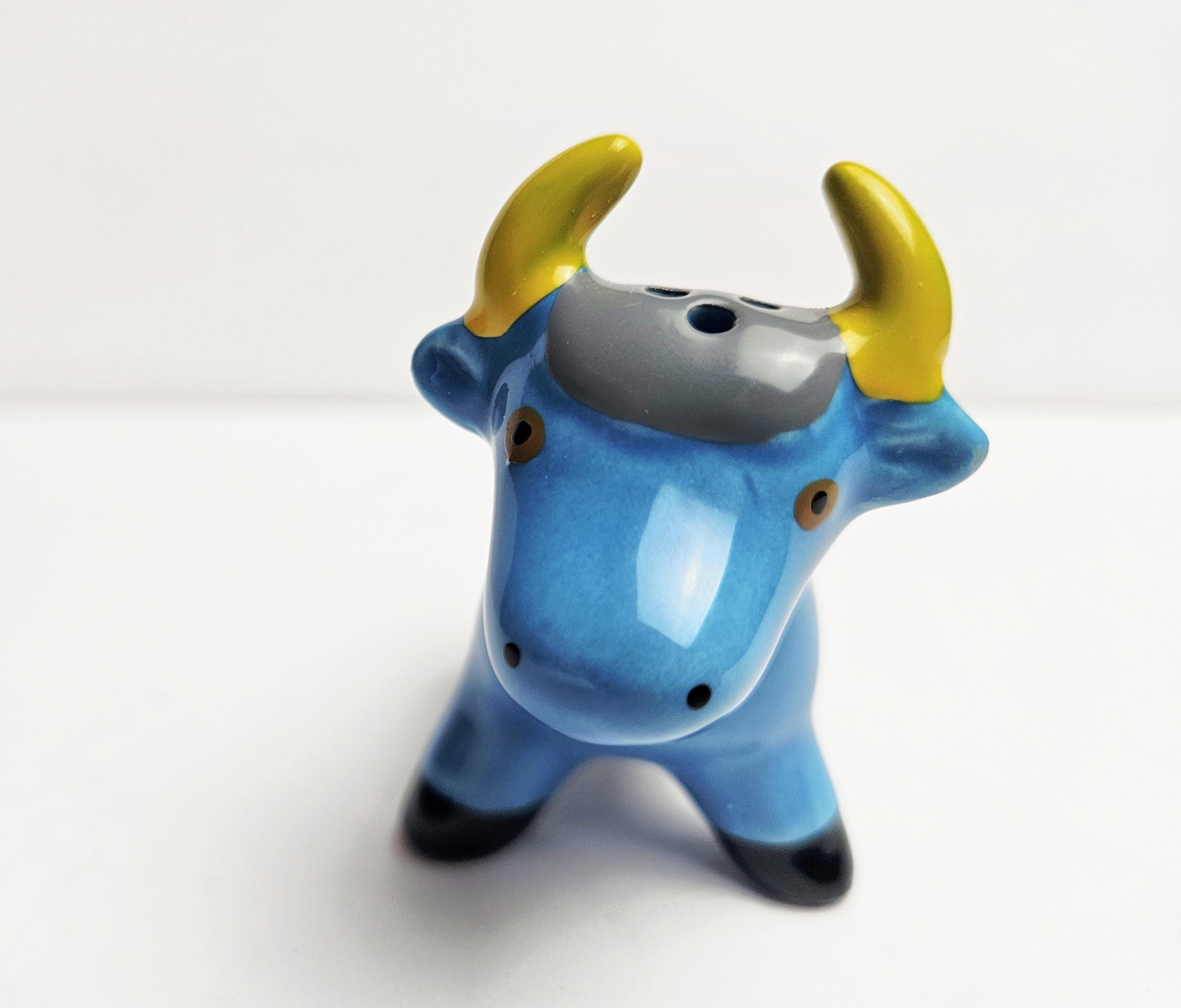 ヴィンテージ ブルー セラミック トリト デ プカラ ブル シェイカー