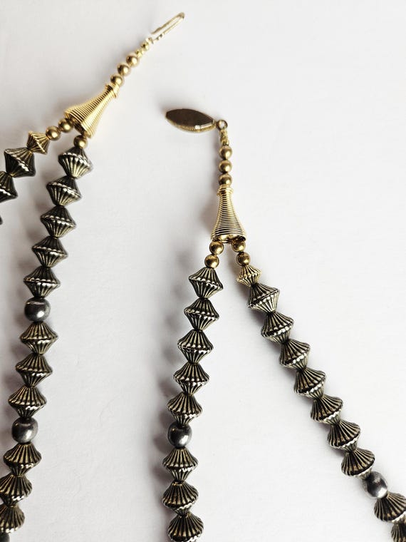 Boho Charm Statement Necklace • Mixed Metal Beads… - image 20