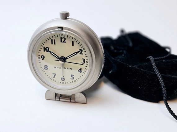 Vintage Compact Big Ben Travel Alarm Clock Westclox