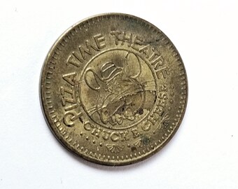Vintage 1982 Chuck E Cheese Game Token: Pizza Time Theatre