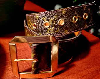 Louis Vuitton Ultra Rare Vintage Monogram Belt with Saks Fifth