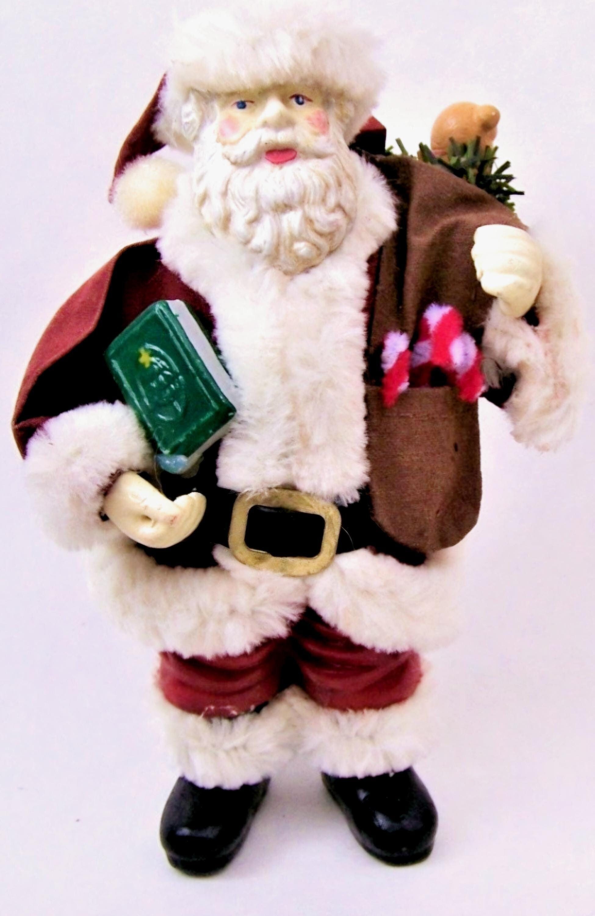 Figurine de Noël vintage Bethany Lowe 10,75 avec panier de