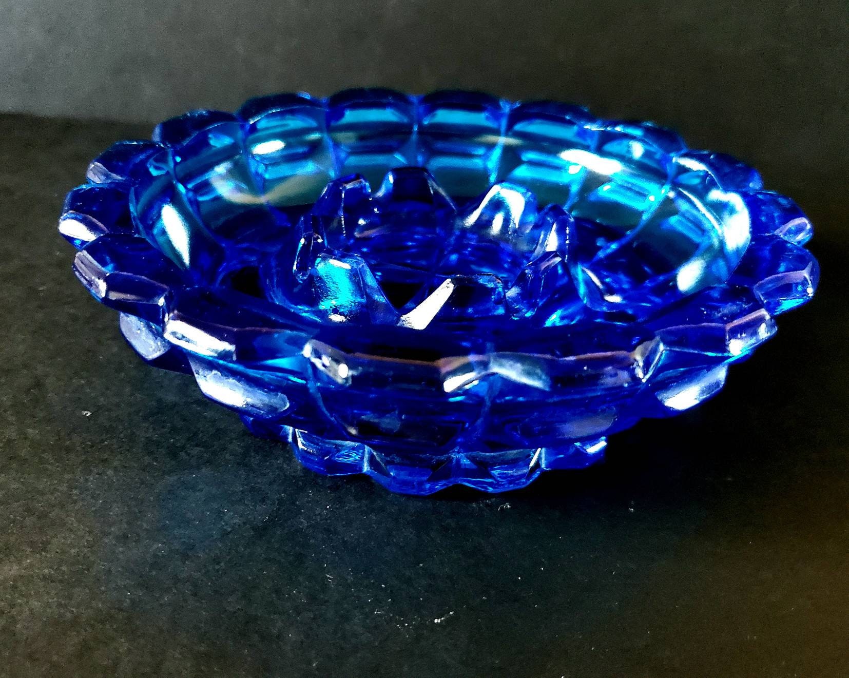 RARE Vintage Fenton Colonial Blue Art Glass 