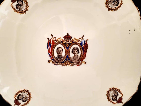 Vintage C1939 King George VI, Queen Elizabeth Royal Visit to