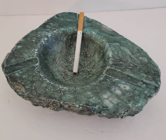 Mid Century Green Italian Alabaster Ashtray - Etsy Canada