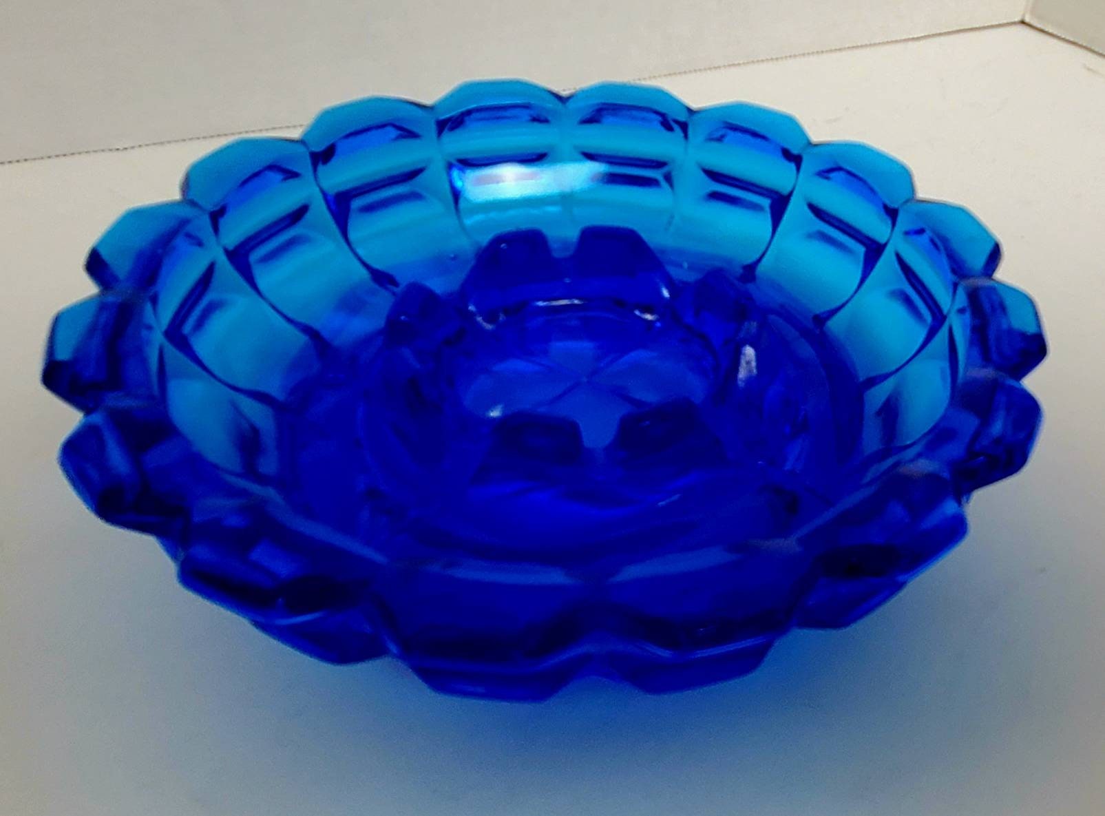 RARE Vintage Fenton Colonial Blue Art Glass 