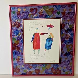 Vintage Framed Brian Andreas Art Print: Gift for Daughter