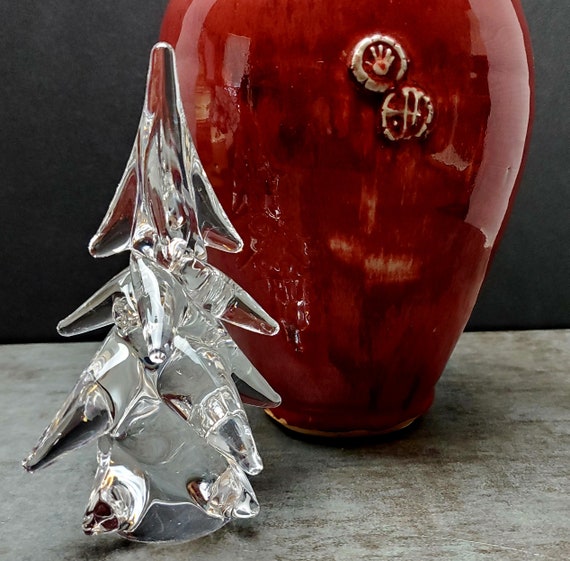 ヴィンテージ　クリスタル　ガラス　クリスマスツリー ヴィンテージ吹きガラスクリスタルアートクリスマスツリー - Etsy 日本