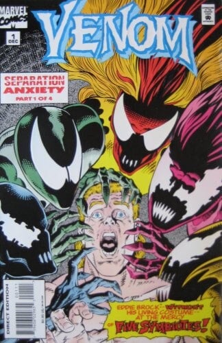 Marvel Comics Venom: Separation Anxiety #1 1994 Embossed Cover