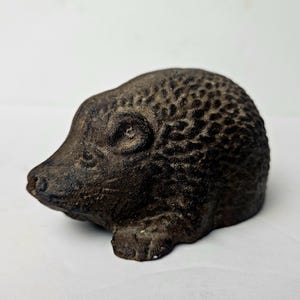 Sungmor Statuetta Coniglio In Ghisa Con Finitura Arrugginita - Fermacarte, Fermaporta, Decorazione Vintage - 3