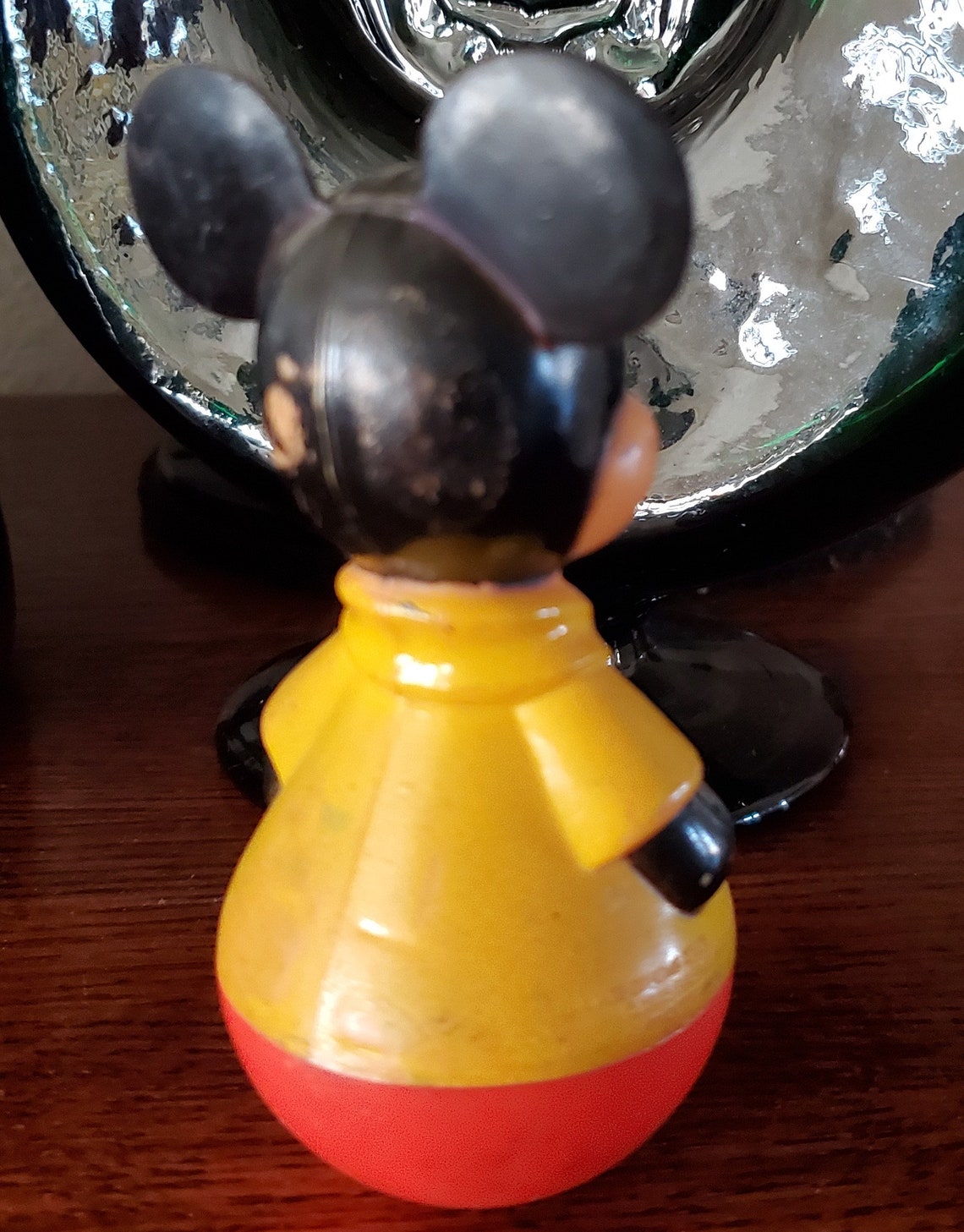 Walt Disney's Mickey Mouse Roly Poly Rattle Toy Figurine - Etsy
