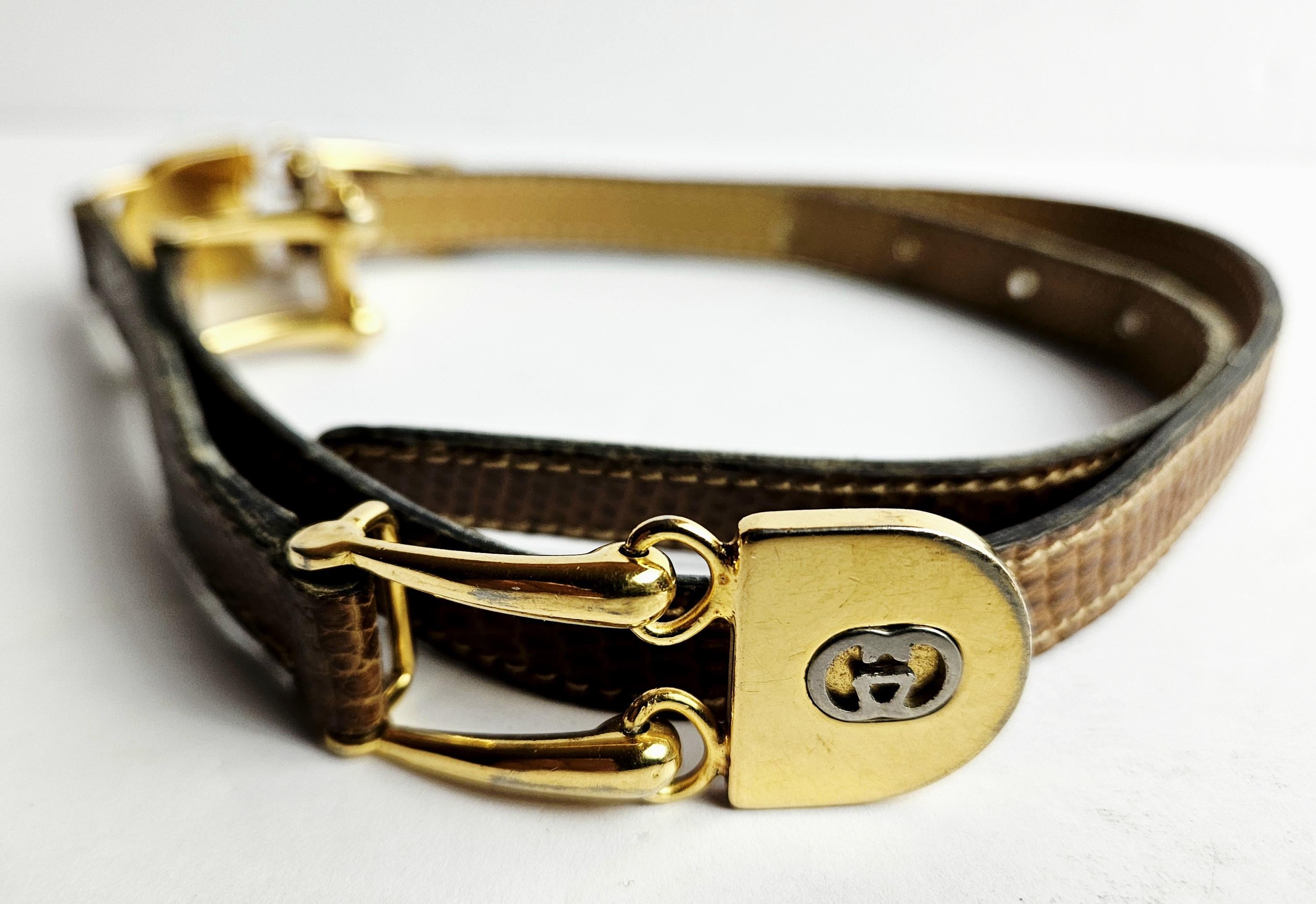 ❤️ NEW! Horsebit Buckle Black & Gold Wrap Belt Our Reversible Horsebit belt has been a runway favorite  main image 2