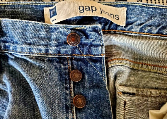 Amuseren B olie haakje GAP Heren Classic Button Fly Jeans met Flap Over Back Pockets - Etsy  Nederland