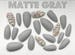 Crystal Gray Press On Nails, Bling Gem Accent Nails, Grey Fake Nails, Matte or Glossy Top Coat, Gray Acrylic Nails False Nails • SILVERFOX 