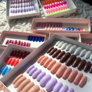 Ready To Ship Mystery Press On Nails Random Color Design Handmade Gel Manicure Set Surprise Box