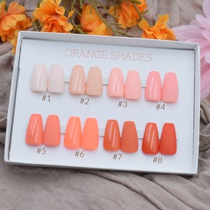 Colors of Fall Orange Nail Shades Autumn Collection Long-Lasting Gel Manicure Kit Durable and Chip-Resistant Nail Colors for Stunning Nails
