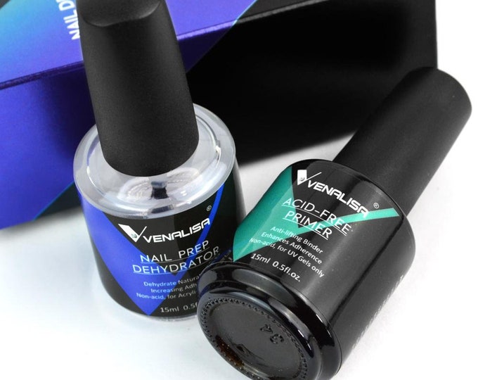 Nail Prep Primer & Dehydrator Set 2pc Full Size Natural Nail Etsy