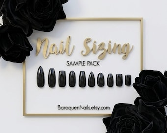 Press On Nails Sizing Kit: Full Cover Blank Nail Sample