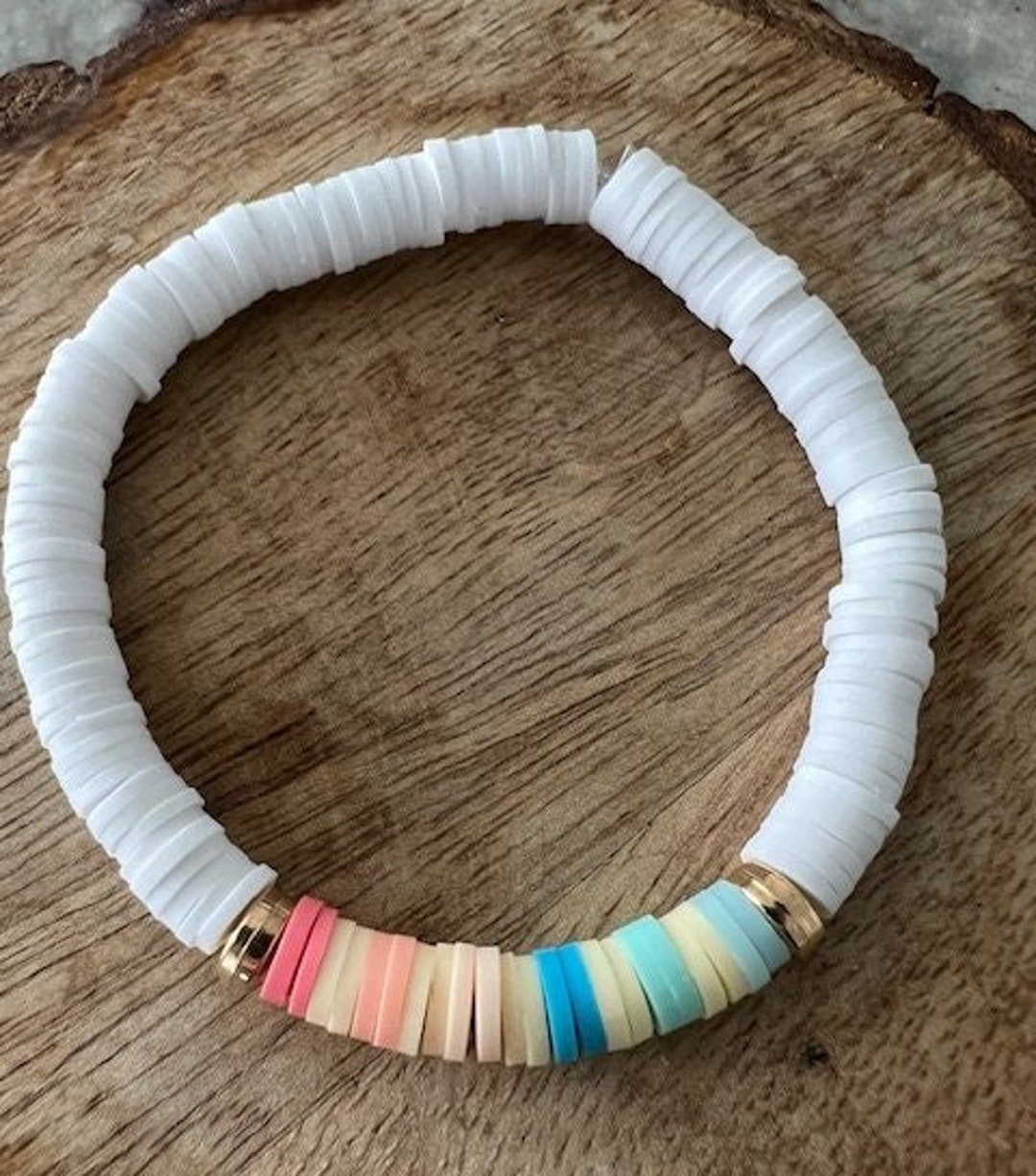 Clay Bead Ombre Bracelet - Etsy