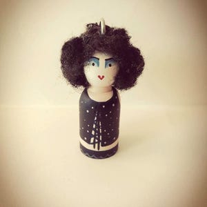 Frank N Furter inspired Handpainted Peg Doll Ornament