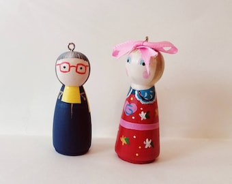 Grayson and Philippa Perry Christmas Tree Decorations