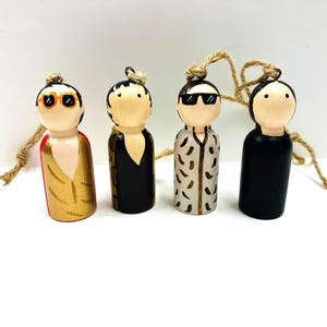 Bonecas de pregadores de rua maníacos, enfeites de pregadores de rua maníacos