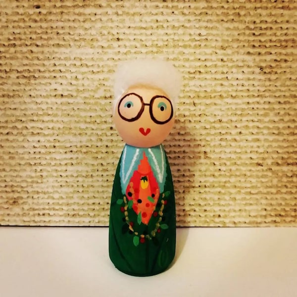 Iris Apfel doll, iris apfel gift, iris apfel ornament