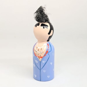 Handpainted Moz Peg Doll Ornament - The Smiths Fan Gift