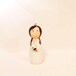 Bjork ornament Bjork peg doll Bjork kerstboomversiering