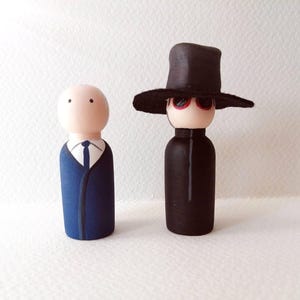 Hand Painted Pet Shop Boys Peg Doll Set (5cm)