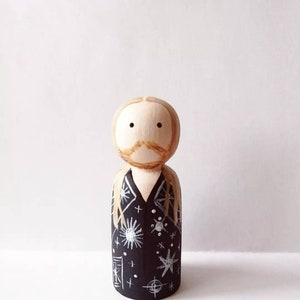 Sam Ryder Handpainted Peg Doll Ornament