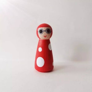 Yayoi kusama doll, yayoi ornament, yayoi spots, yayoi gift