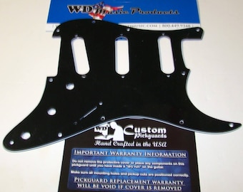 SSS Pickguard For Fender Stratocaster®, Hendrix Voodoo Style Reverse Bridge Pickup, Choice of colours