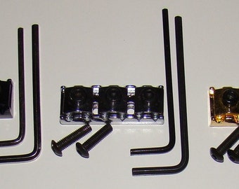 FLOYD ROSE STYLE 42 mm Locking Nut For Electric Guitar, Bottom Mount, Choose Black, Chrome, or Gold