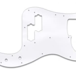 Replacement Pickguard For Fender Precision Bass- Clear Acrylic