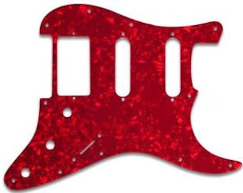 Red Pearl Hum Single Single Replacement Pickguard For Fender® Stratocaster®
