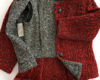 Nina Ricci Couture Le Boutique - Stunning & Classic - Hand Made Paris - Textured Wool Sheath w Jacket  -  Timeless