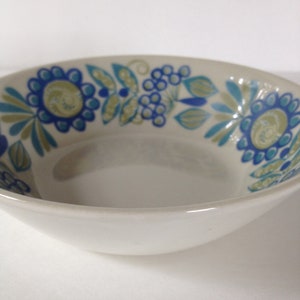 Figgie Flint Turi Design - Tor Viking Norway Bowl - Retro Blue Green - 4 Available- Wonderful Mid Century Scandinavian Norwegian - Floral