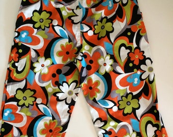 Wild Floral Jeans - Wild Print Jeans in Amazing Floral & Crazy Colors! / So Cool! / Size 6